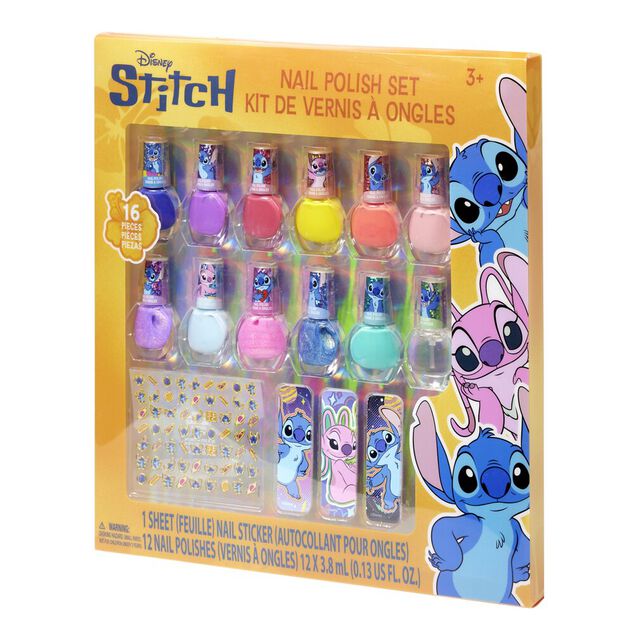 Set beaut&eacute; enfant vernis nail art et 16 accessoires licences 29,5x29,5cm