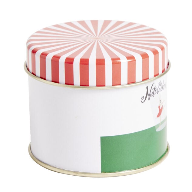 Boîte alimentaire the Nutcracker acier rouge blanc et vert Ø7,3xH6cm