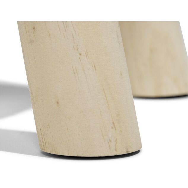 Pouf Ga&euml;lle polyester gris &Oslash;32xH38cm