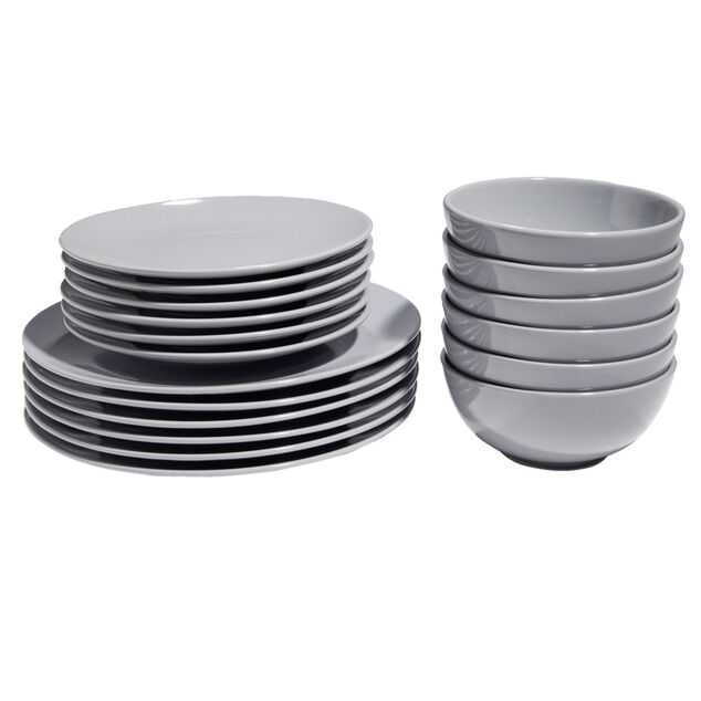 Service vaisselle gris 18pcs