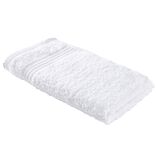 Serviette invité 30x50cm coton blanc craie