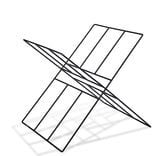 Croisillon Box Cube métal noir