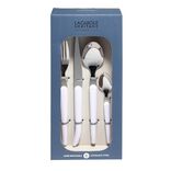 Ménagère Laguiole 16 pièces inox blanc