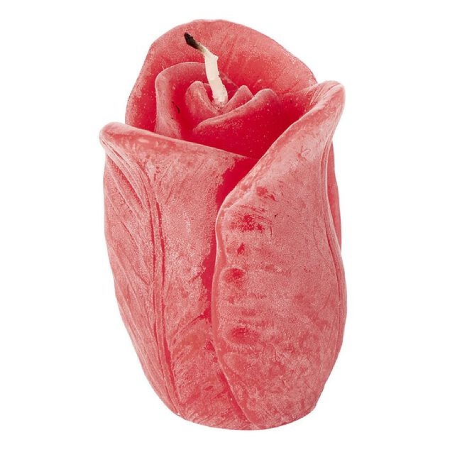 Bougie en forme de rose H6 cm