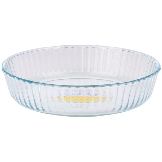 Plat &agrave; tarte rond Pyrex Daily verre transparent &Oslash;26cm