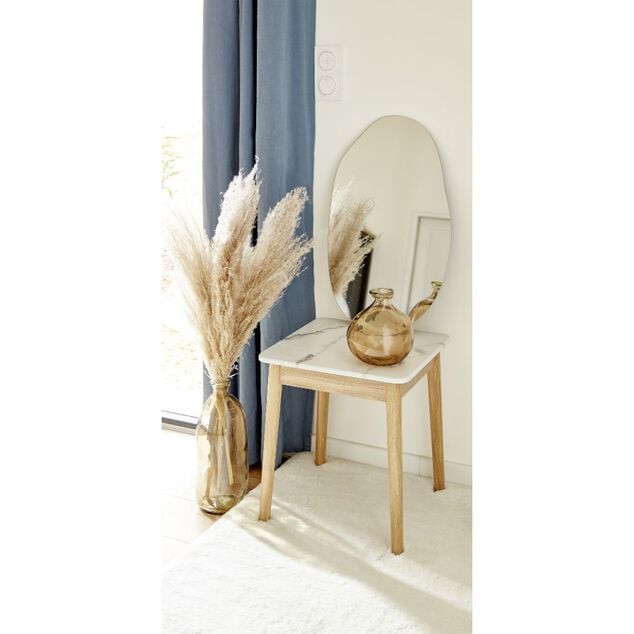 Herbe de pampa s&eacute;ch&eacute;e naturelle 3 tiges H80cm