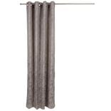 Rideau gris imprimé feuilles 100% polyester 140x240cm