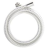 Tuyau flexible de douche plastique blanc 2m