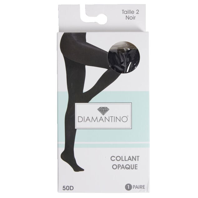 Collant noir opaque 50D T2/3/4