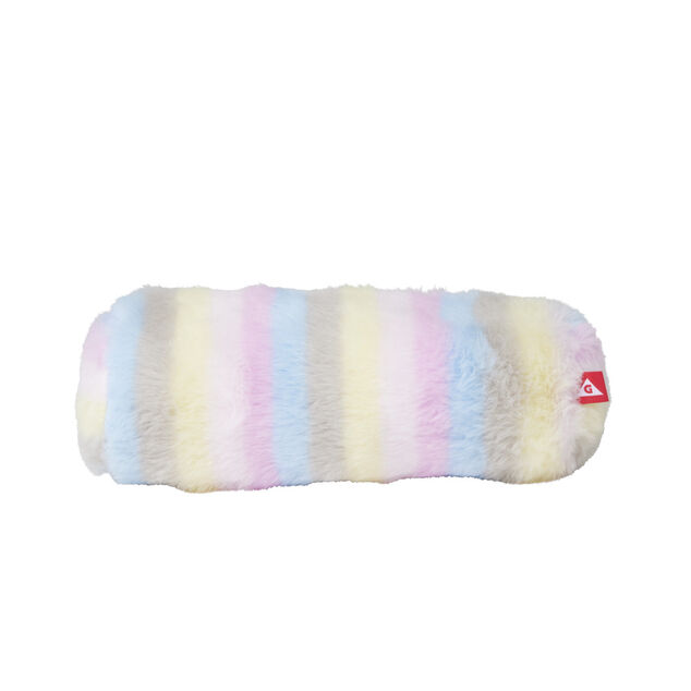 Trousse fausse fourrure polyester multicolore &Oslash;7xL21cm