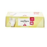 Gants en vinyle blanc x100 Taille M