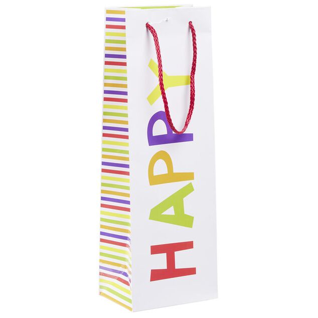 Sac cadeau motif tropical petit mod&egrave;le L30xH40cm