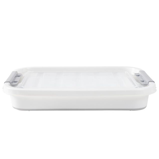 Box de rangement pliable 45L &agrave; roulettes 61x32xH43cm