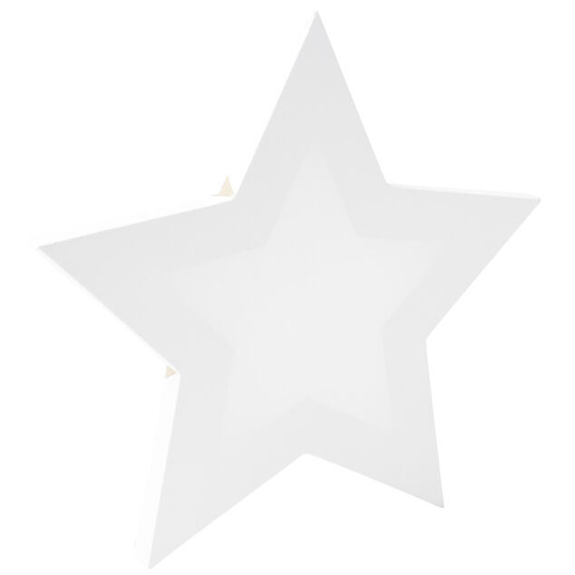 Toile &agrave; peindre blanche sur ch&acirc;ssis bois forme &eacute;toile 26,5x26,5m