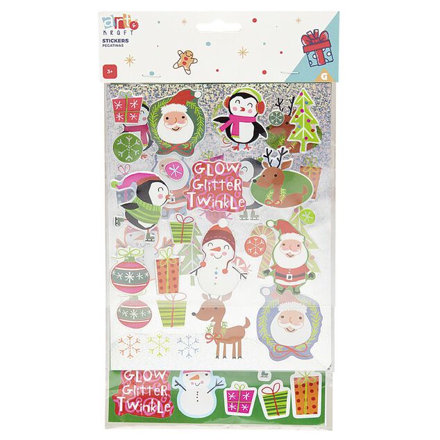 Planche de stickers de No&euml;l