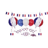 Kit supporter France ballons et photobooth 28 pi&egrave;ces