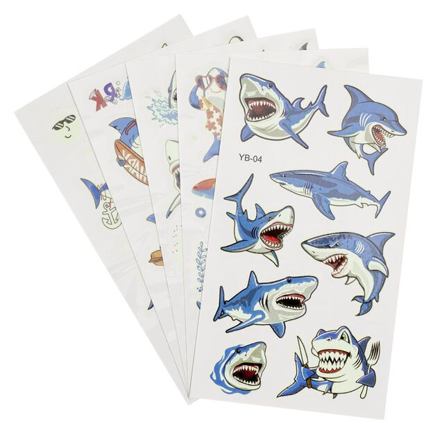 Tatouage enfant éphémère phosphorescent 3 feuillets (2 modèles)