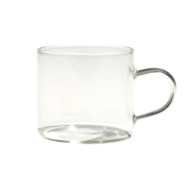 Lot de 4 tasses en verre transparent 10cl