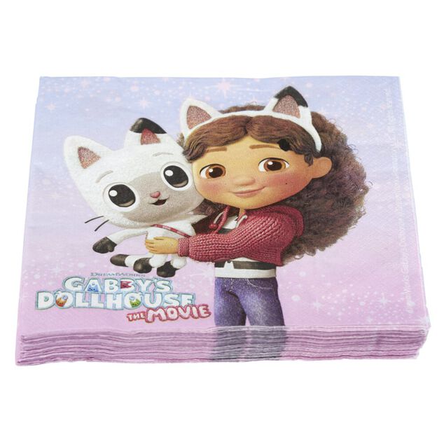 Serviette papier Gabby Chat 33x33cm x20