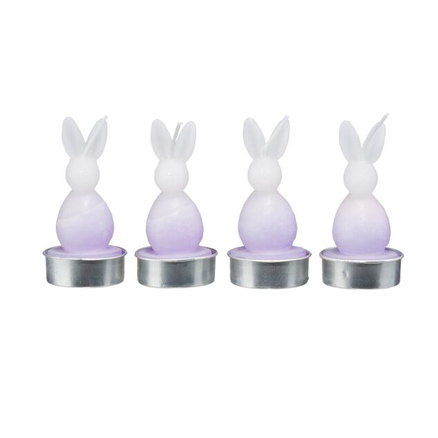 Bougie chauffe plat forme lapin &Oslash;4xH8,5cm (4 mod&egrave;les)
