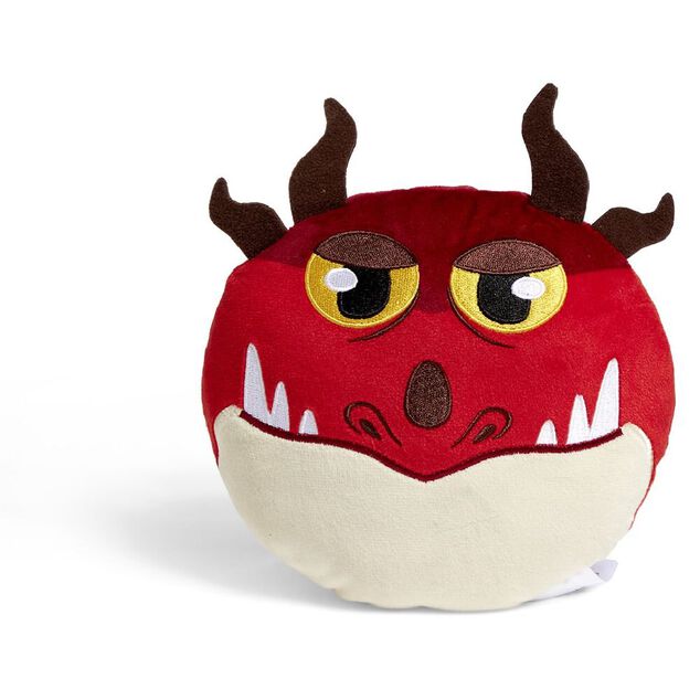 Coussin t&ecirc;te de dragon &Oslash;16cm polyester 8 mod&egrave;les