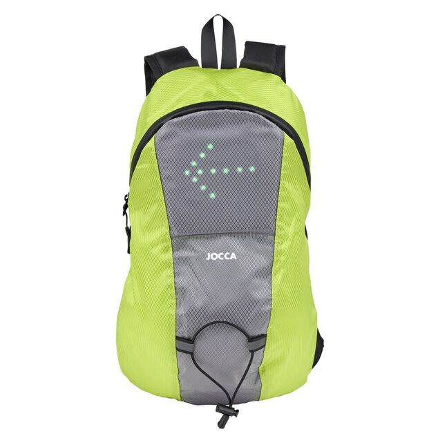 Sac &agrave; dos signal&eacute;tique LED vert et gris