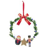 Couronne de Noël Fantasia à suspendre H29cm