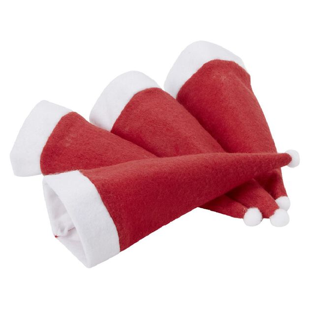 Porte couverts en forme de bonnet de Noël x4