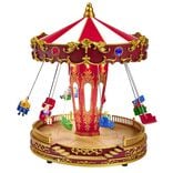 Carrousel de f&ecirc;te foraine anim&eacute; lumineux et musical Village de No&euml;l