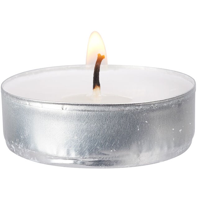 Bougie chauffe-plat blanche x100