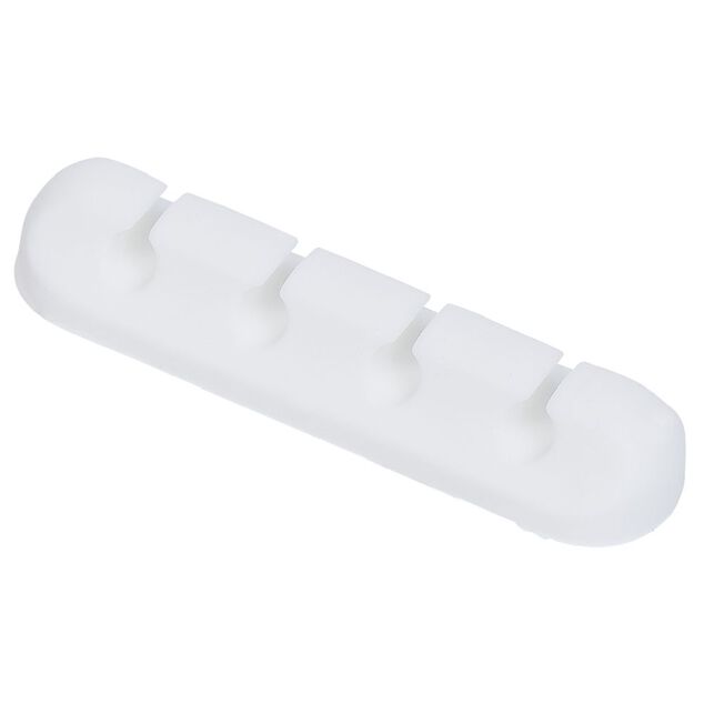 Attache c&acirc;ble adh&eacute;sif 4 entr&eacute;es noir ou blanc