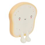 Veilleuse kawaii toast brioche LED couleurs changeantes 13x2xH15cm