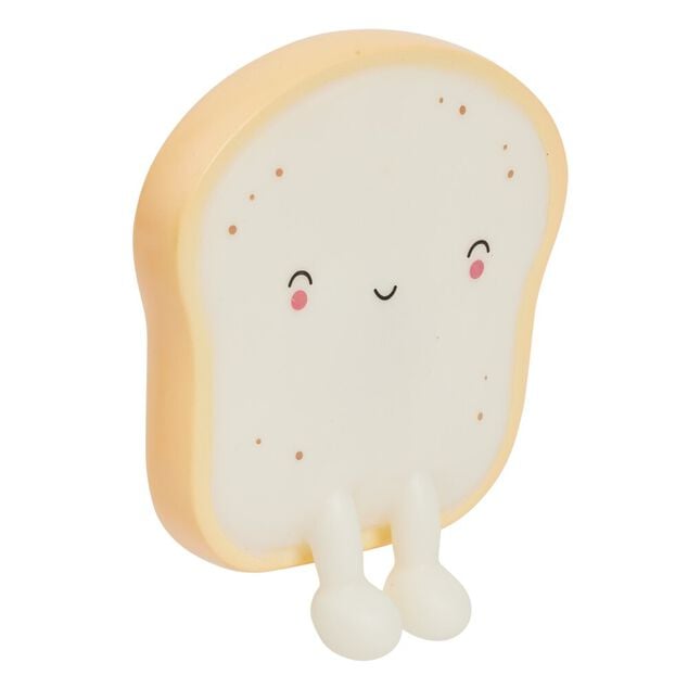 Veilleuse kawaii toast brioche LED couleurs changeantes 13x2xH15cm