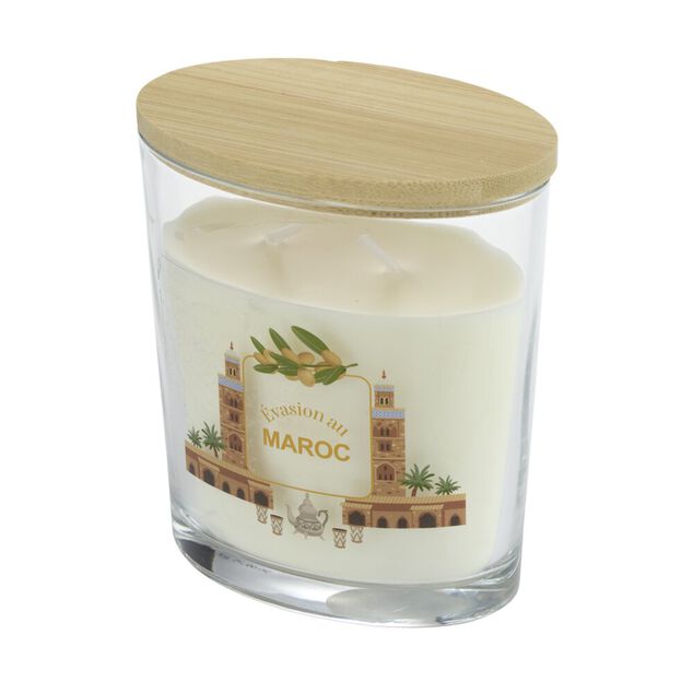 Bougie parfum&eacute;e Ambiances Devineau 2 m&egrave;ches Maroc senteur argan 30H