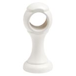 Support de tringle moyen &agrave; oeil en bois certifi&eacute; FSC&reg; Blanc &Oslash;28 mm