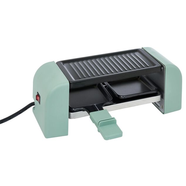 Machine &agrave; raclette Duo connectable verte 2 po&ecirc;lons 450W