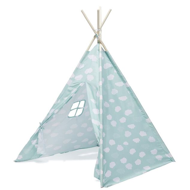 Tipi Dream polyester bleu nuage - L120xP120xH160 cm