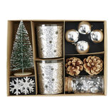 Set de Noël décoration de table argenté
