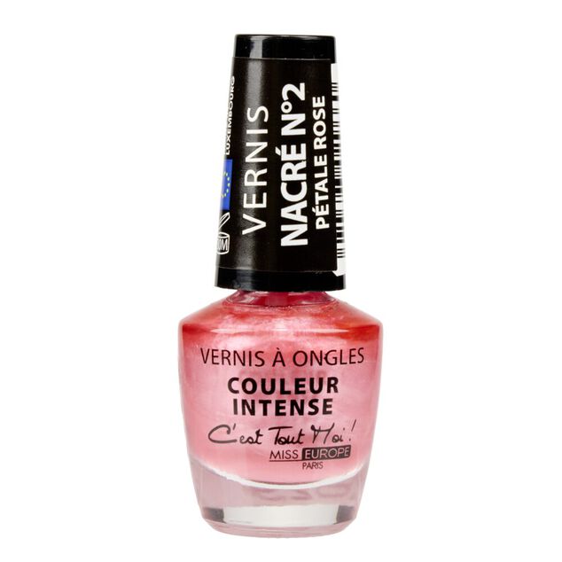 Vernis &agrave; ongles nacr&eacute; p&eacute;tale rose n&deg;02