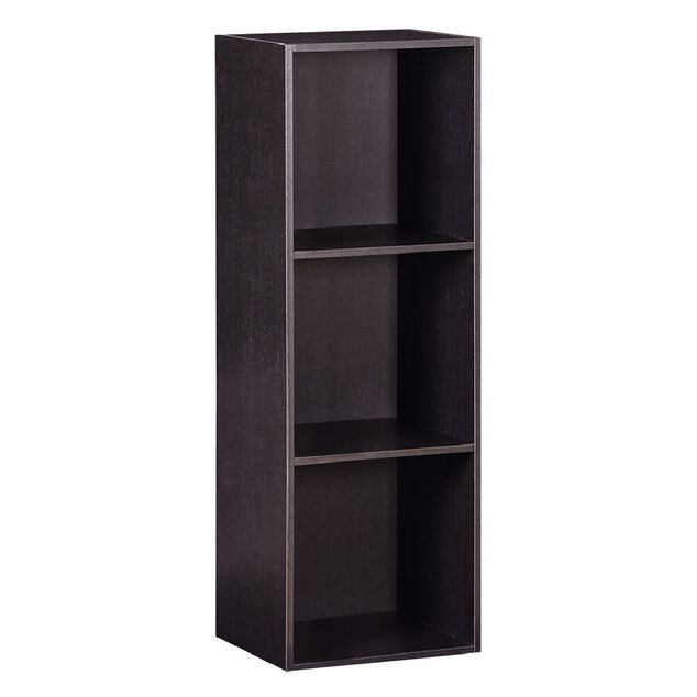 Structure Box Cube 3 cases 35,2x30x103,2cm bois noir