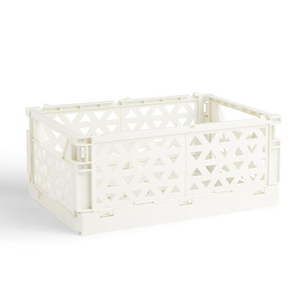 Caisse pliable beige pastel 9,1L- 33x23xH14cm