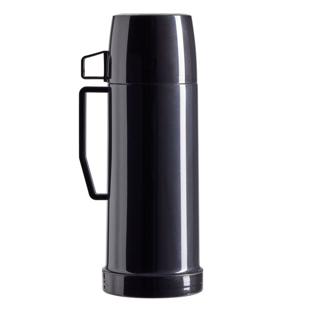 Bouteille isotherme 415ml avec tasse plastique noir