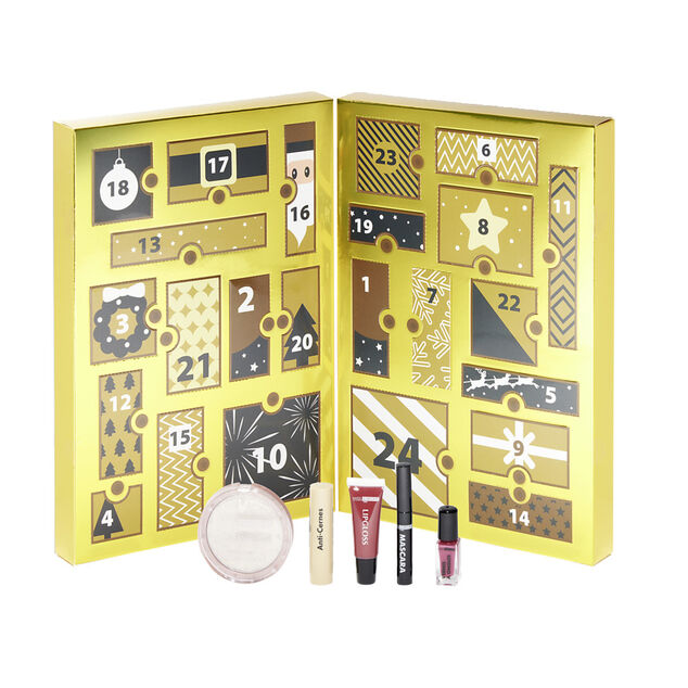 Calendrier de l'avent maquillage et beaut&eacute; 24 cases