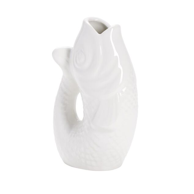 Vase en c&eacute;ramique forme poisson 10x7xH16cm (2 mod&egrave;les)