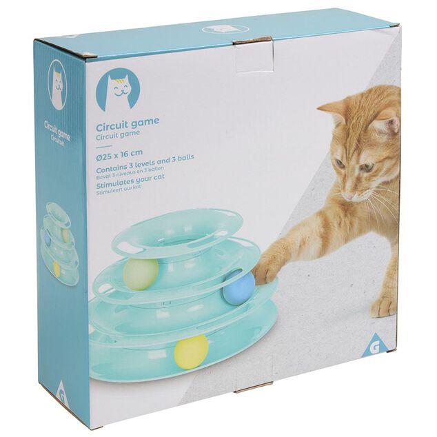 Jouet pour chat circuit de balle