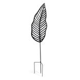 D&eacute;coration &agrave; planter feuille m&eacute;tal noir H110cm