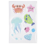 Antidérapant baignoire animaux marins plastique 10x15cm (plusieurs modèles)