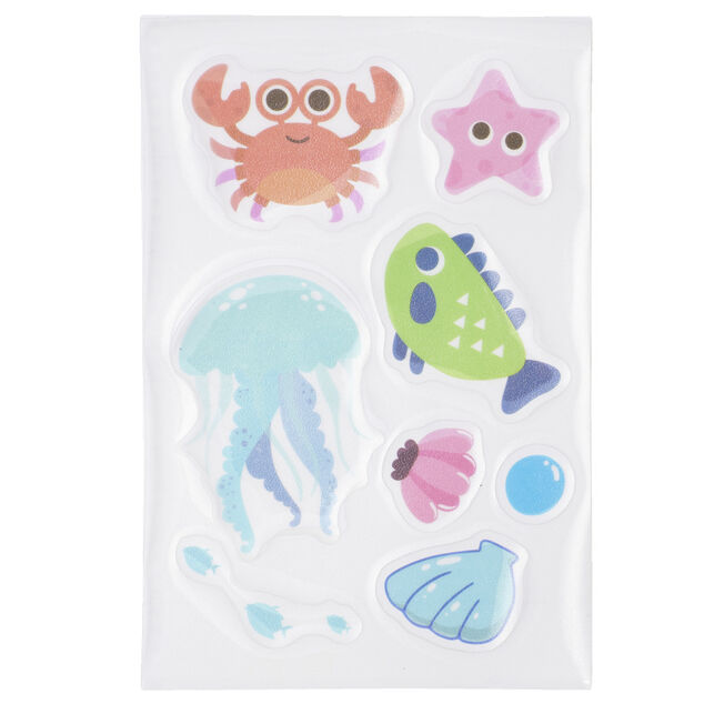 Antid&eacute;rapant baignoire animaux marins plastique 10x15cm (plusieurs mod&egrave;les)