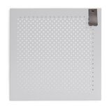 Porte Box Cube métal ajouré gris clair