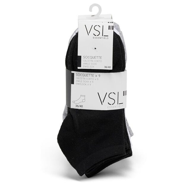 Lot de 9 paires de socquettes 36/40